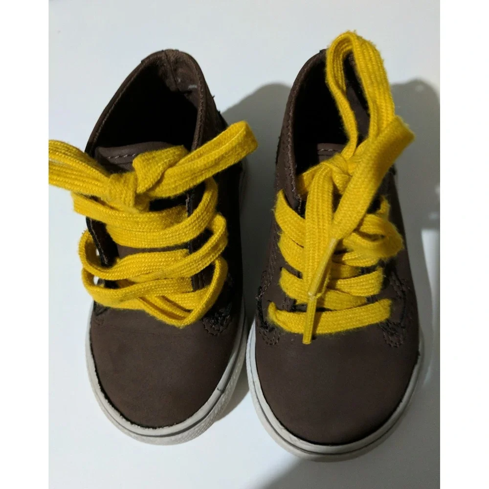 Boys toddler clothes 3 piece suit size 24 months blue/ yellow brown high tops